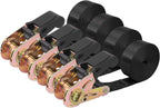 Endless Ratchet Tie Down Straps - Heavy Duty Cargo Straps (4 Pack)
