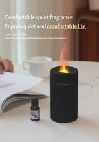 Flame Effect Essential Oil Diffuser 100mL with Color Lights