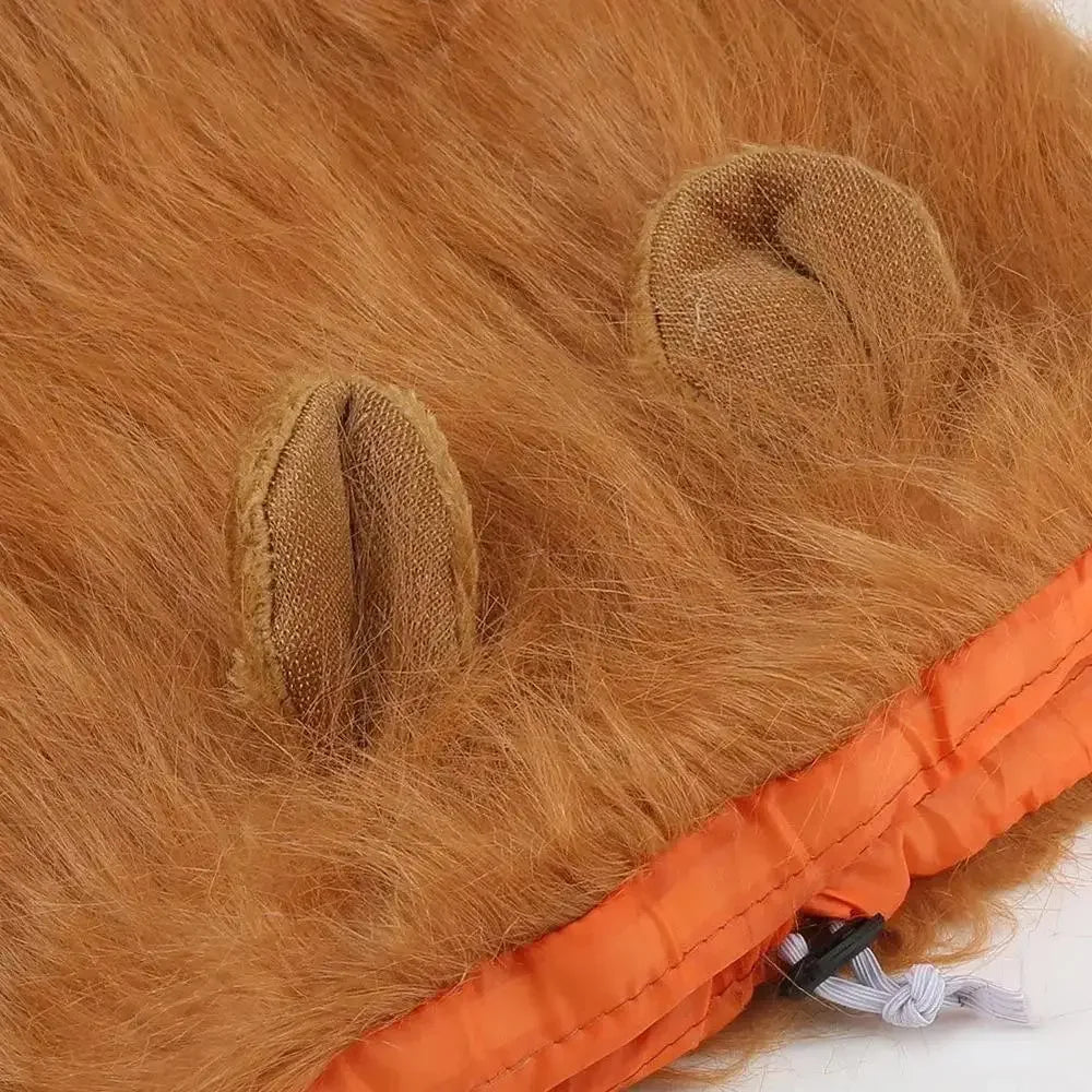 Halloween Accessories Pet Lion Head Wig Cosplay Dog Head Set Everyday Party Pet Supplies Creative Funny Dog Hair
