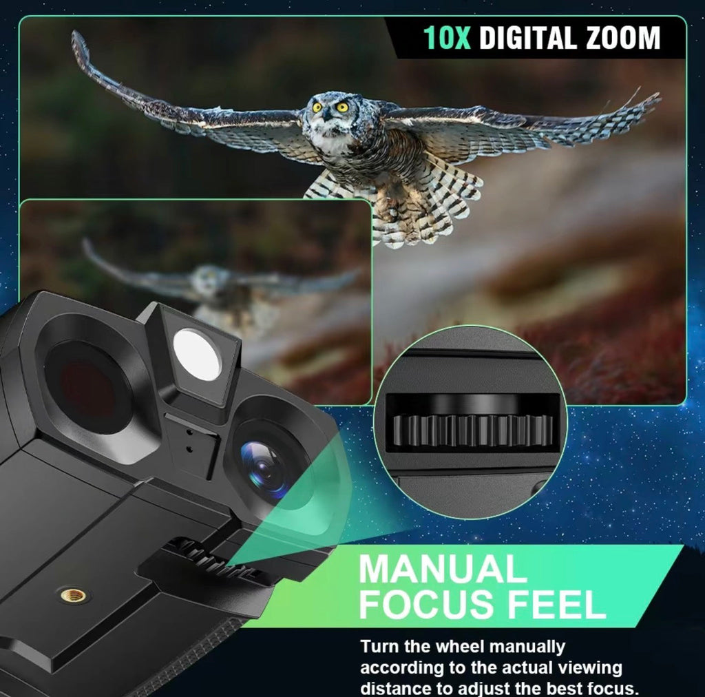 NightScope 4K Night Vision Binoculars | 10X Digital Zoom