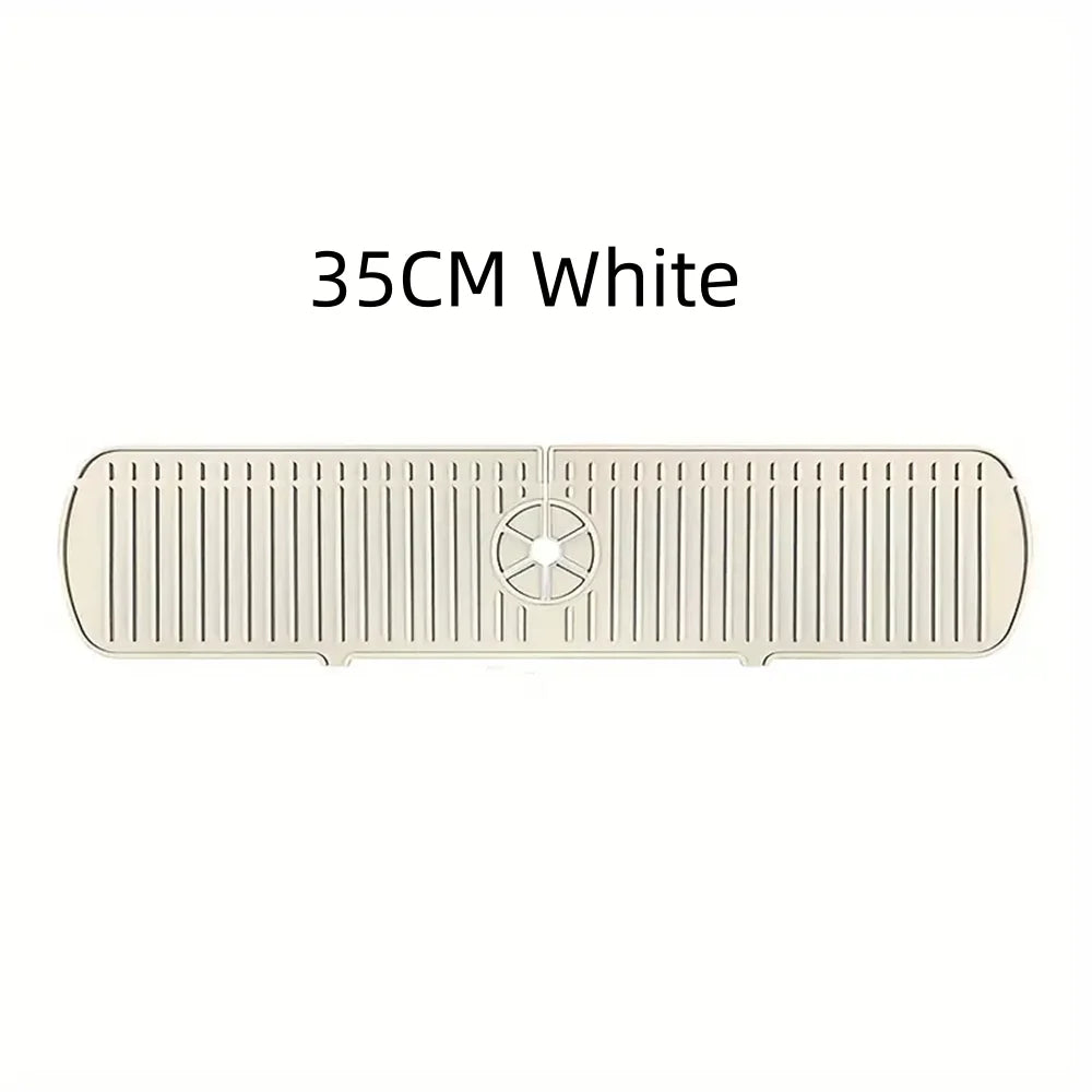 Silicone Drain Mat, Kitchen Faucet Sink Splash Guard, Sink Draining Pad behind Faucet,For Kitchen & Bathroom Countertop Protect