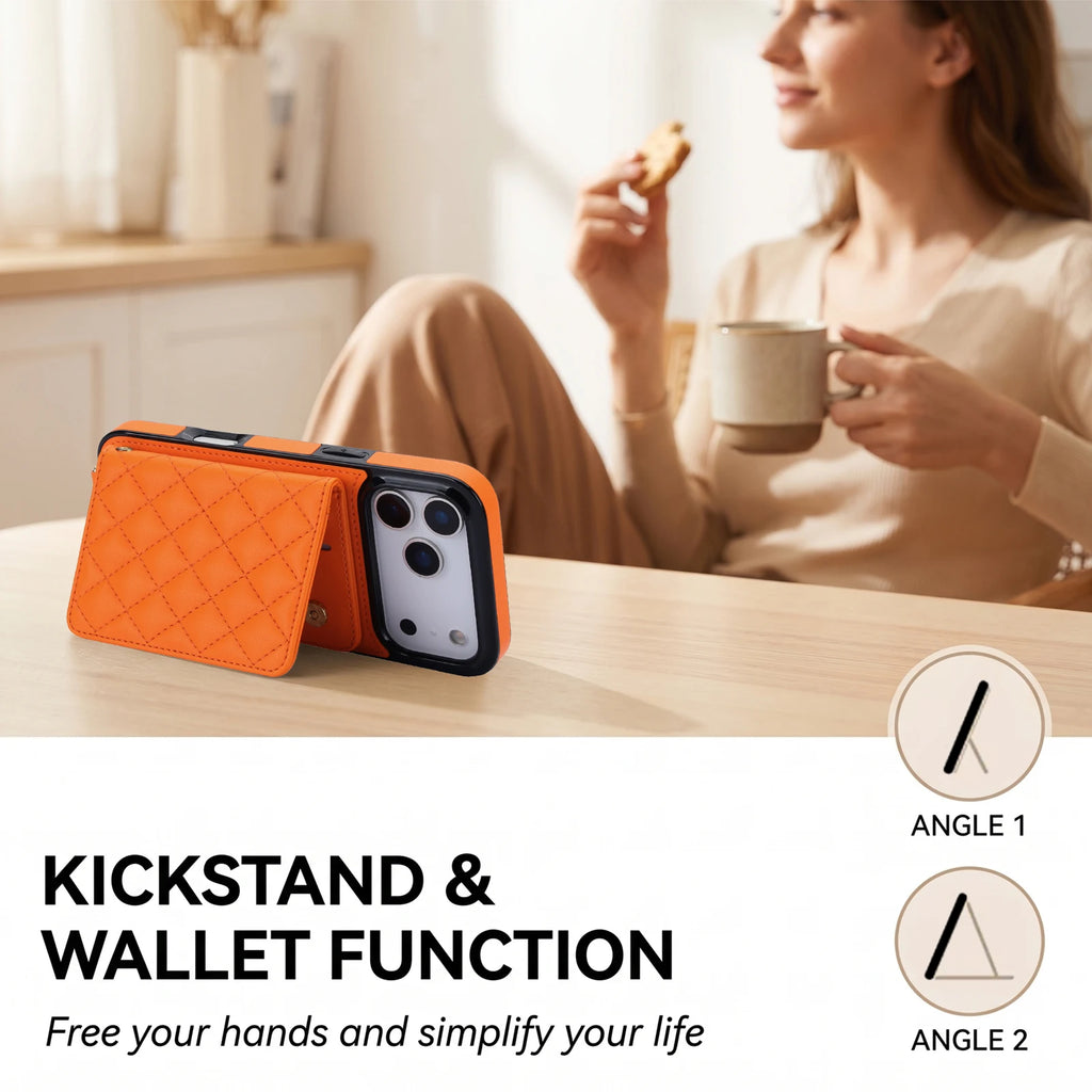 2-in-1 MagSafe Detachable Wallet Phone Case Crossbody for iPhone 17/16/15/14