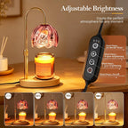 Flower Candle Warmer Lamp with Timer, Dimmable, Adjustable Height