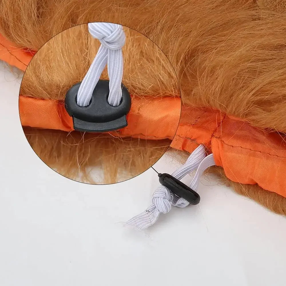 Halloween Accessories Pet Lion Head Wig Cosplay Dog Head Set Everyday Party Pet Supplies Creative Funny Dog Hair