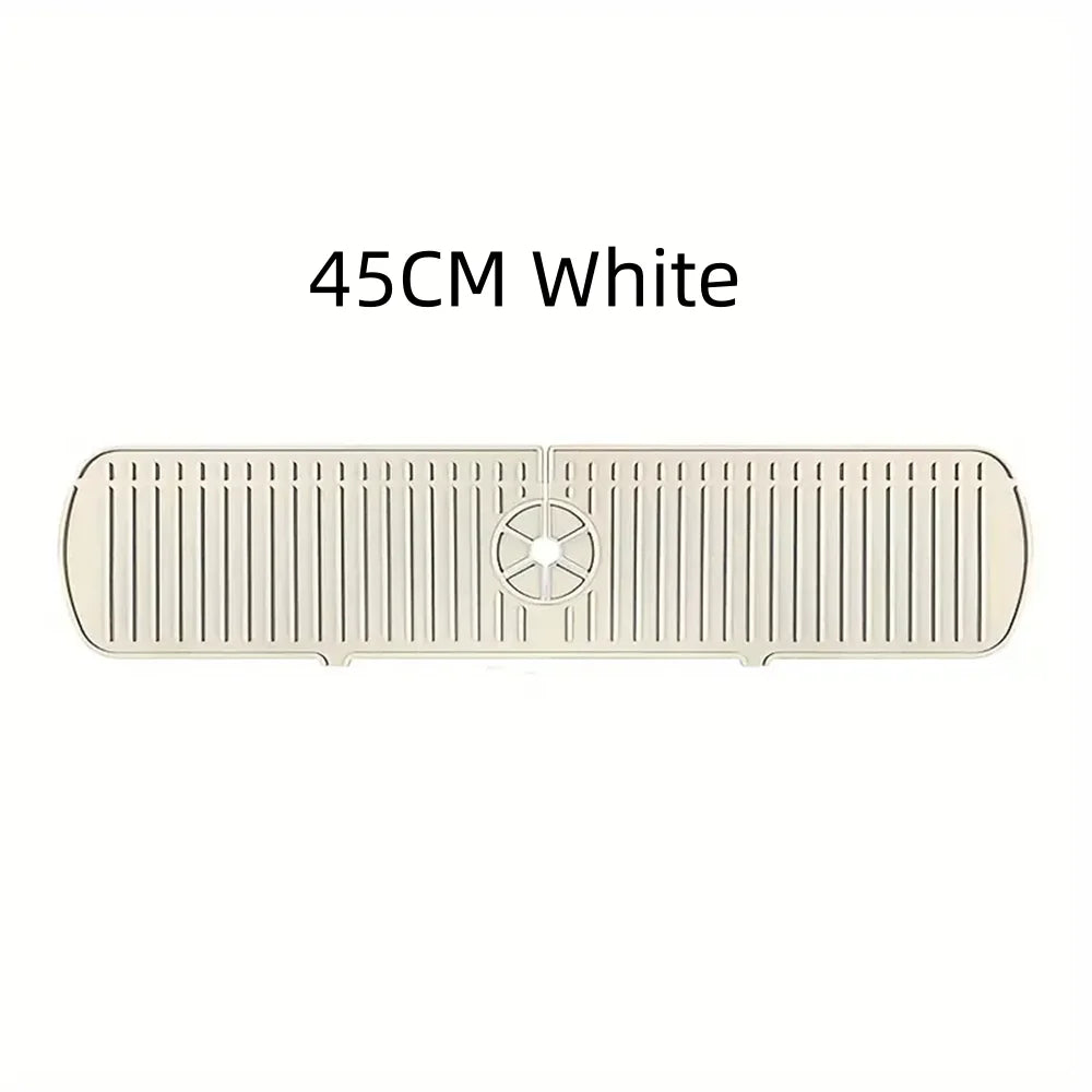 Silicone Drain Mat, Kitchen Faucet Sink Splash Guard, Sink Draining Pad behind Faucet,For Kitchen & Bathroom Countertop Protect