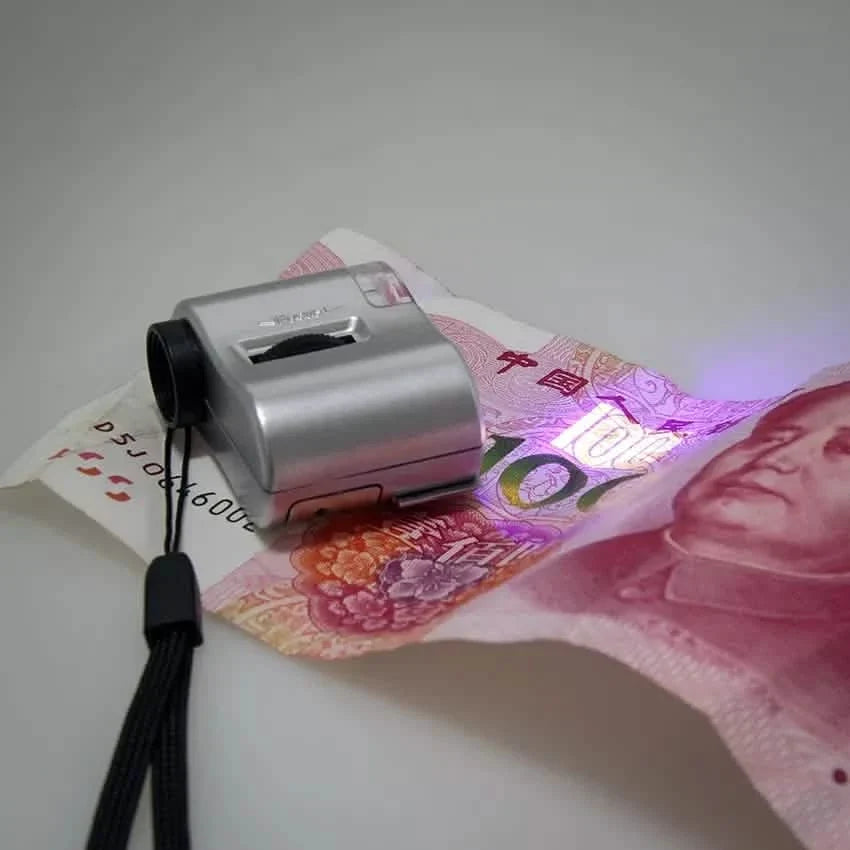 60X Pocket Microscope | Handheld Magnifier with LED & UV Light