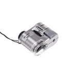 60X Pocket Microscope | Handheld Magnifier with LED & UV Light