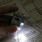 60X Pocket Microscope | Handheld Magnifier with LED & UV Light