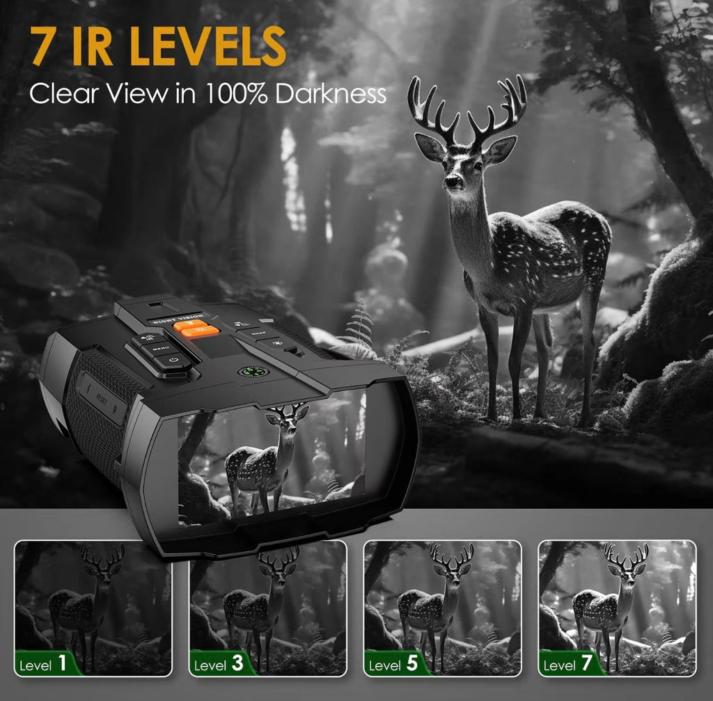 NightScope 4K Night Vision Binoculars | 10X Digital Zoom