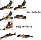 Endless Ratchet Tie Down Straps - Heavy Duty Cargo Straps (4 Pack)