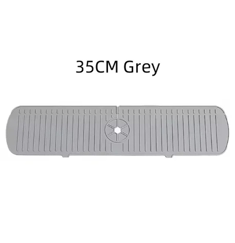 Silicone Drain Mat, Kitchen Faucet Sink Splash Guard, Sink Draining Pad behind Faucet,For Kitchen & Bathroom Countertop Protect