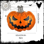3Pcs Halloween Pumpkin Balloons for Halloween Party Horror Theme Halloween Party, Haunted House, Room, Doorway Outdoor Decor