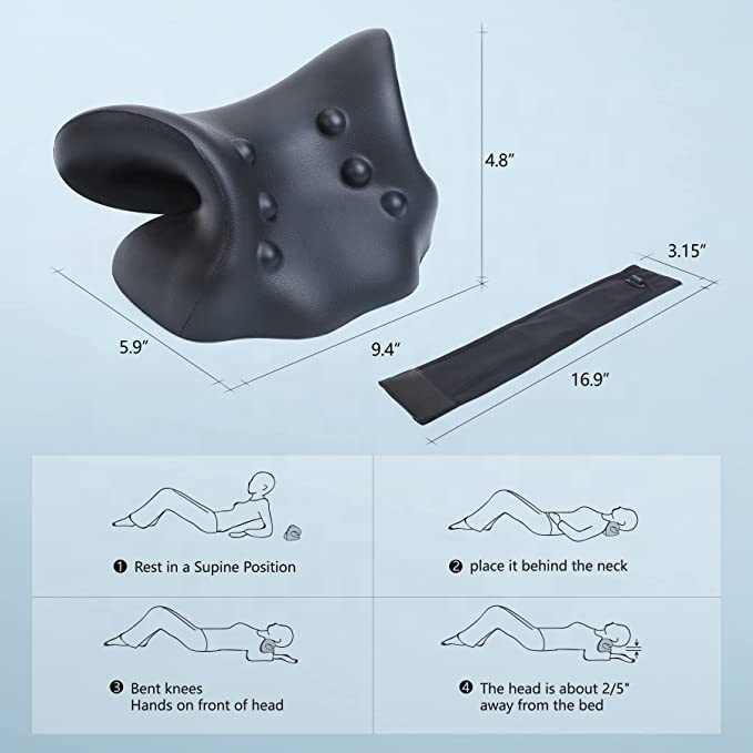 Heated Neck Support Pillow | Contoured U-Shaped Cushion