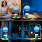 Candle Warmer Lamp with Timer 2H/4H/8H, Adjustable Height, Ocean