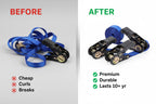 Endless Ratchet Tie Down Straps - Heavy Duty Cargo Straps (4 Pack)