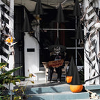 12 PCS Halloween Witch Hats, Black Hanging Witch Hats Porch Yard Decor