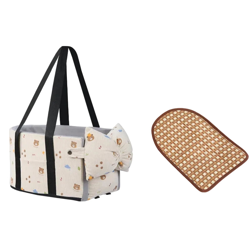 Ultimate Car Carrying Dog Bed & Pet Tote Bag - Perfect for Small Dogs & Cats - Travel Safety Cushions for Pets