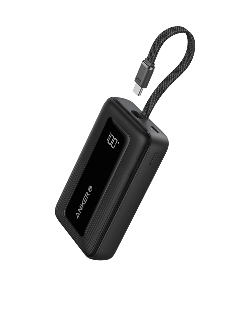 Anker Zolo Power Bank (10K, 30W) with a 5.4-inch (13.7 cm) built-in USB-C cable