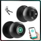 BioSecure Fingerprint Smart Door Lock | App Control & Backup Keys