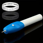 DIY engraving pen tool next to personalized gifts