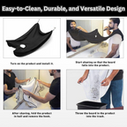 Easy cleanup of beard hair from apron pouch after shaving