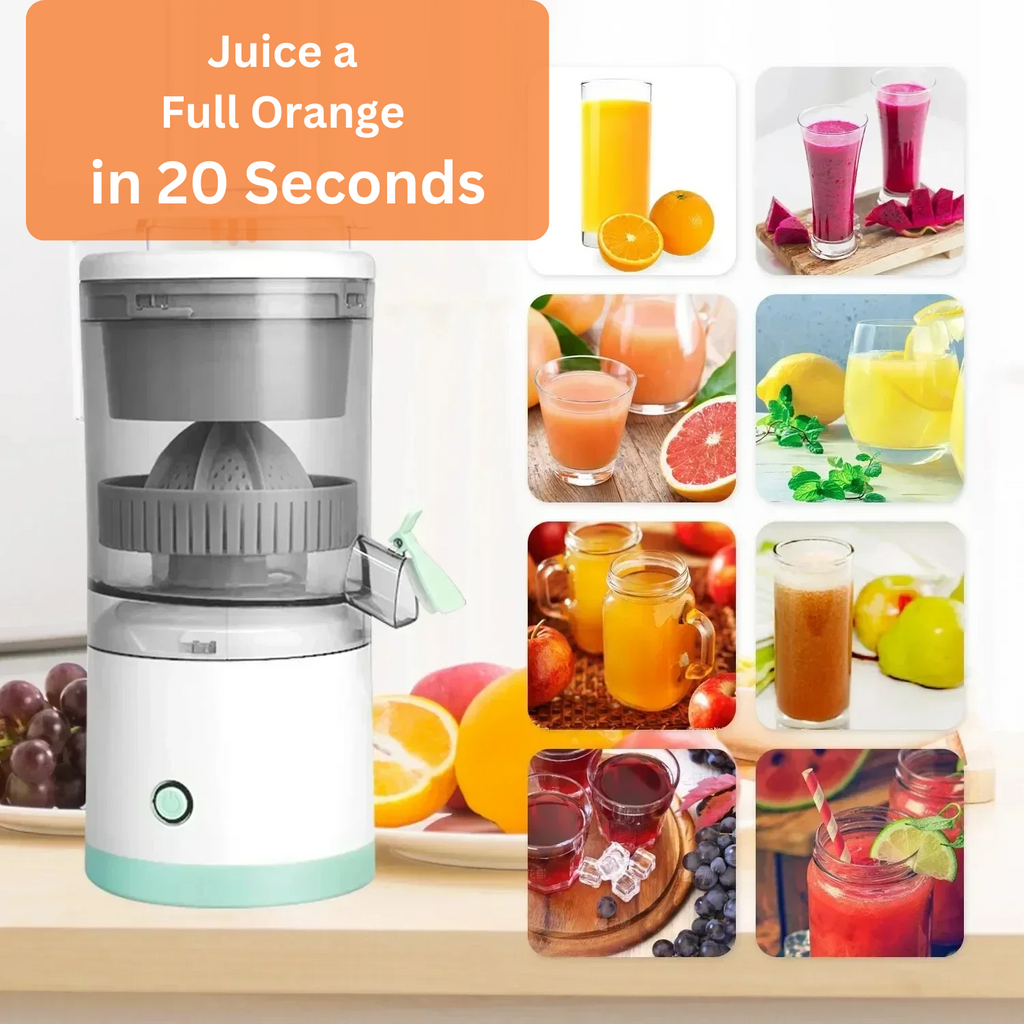 Enjoy Fresh Juice Anytime with this Portable Electric Citrus Juicer