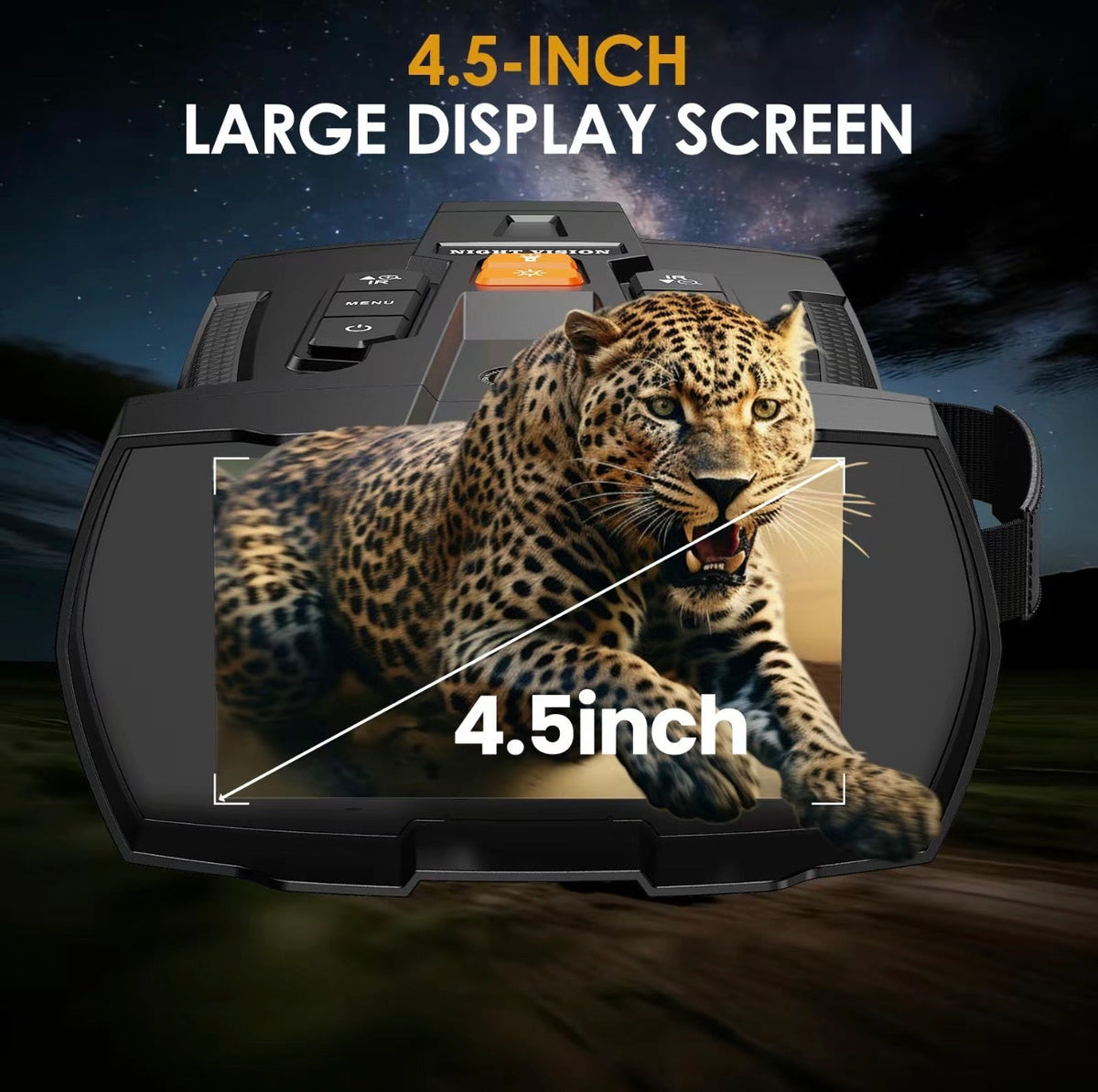 NightScope 4K Night Vision Binoculars | 10X Digital Zoom