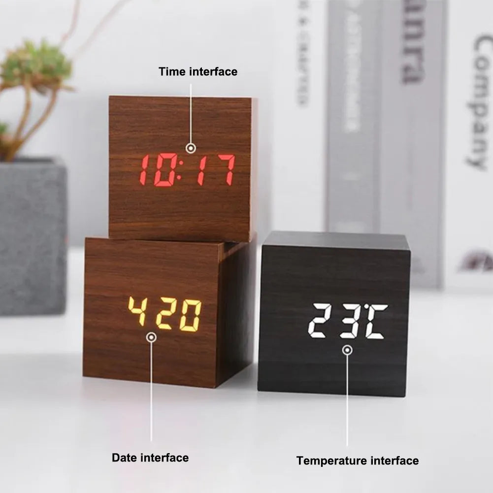 Modern Wooden Clock by Pibi