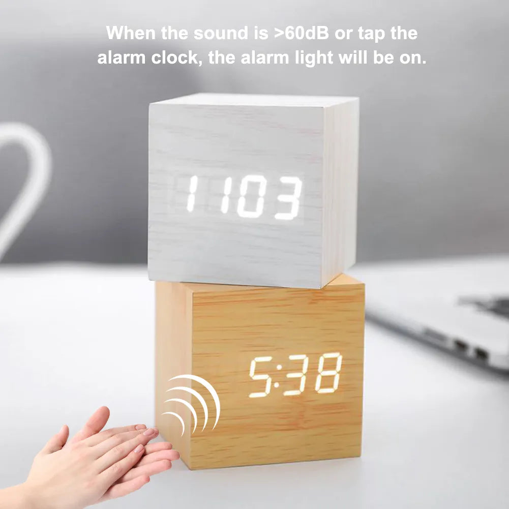 Sleek Wood Clock Design