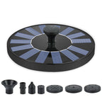 Ornamental solar garden fountain