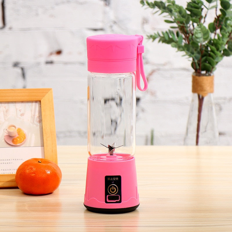 On-the-go fruit blender