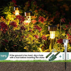 Solar Pathway Lights, 10-Pack | Outdoor Garden Stake Lanterns