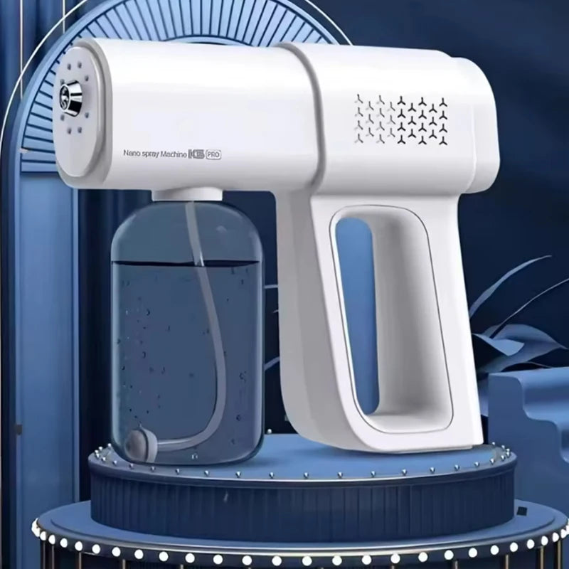 380ML Electric Nano Blue Light Steam Spray K5 Wireless Fogging Disinfection Sprayer Gun Type-C Atomization Sanitizer Machine