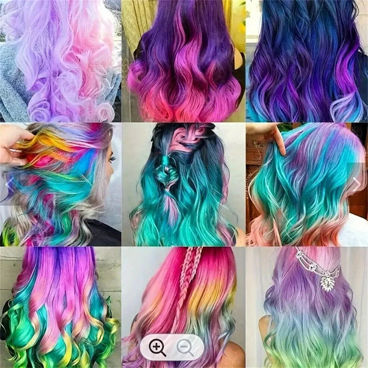 10 Colors Hair Chalk Comb,New Hair Dye Comb Temporary Hair Color Dye Washable,Temporary Hair Color Chalk Sticks for Parties