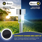 Solar Pathway Lights, 10-Pack | Outdoor Garden Stake Lanterns