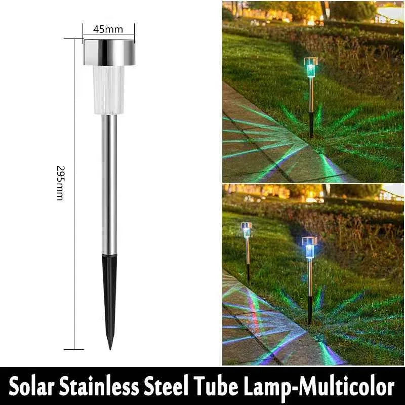 Solar Pathway Lights, 10-Pack | Outdoor Garden Stake Lanterns
