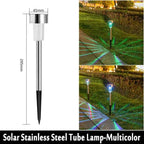 Solar Pathway Lights, 10-Pack | Outdoor Garden Stake Lanterns
