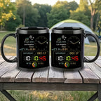Cup Black Creative Time Large Capacity Coffee Cup Light Luxury Premium Sensing Cup with Handle