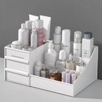 White Makeup Organizer with Drawers & Skincare Storage