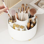 360° Rotating Makeup Organizer with 5 Compartments