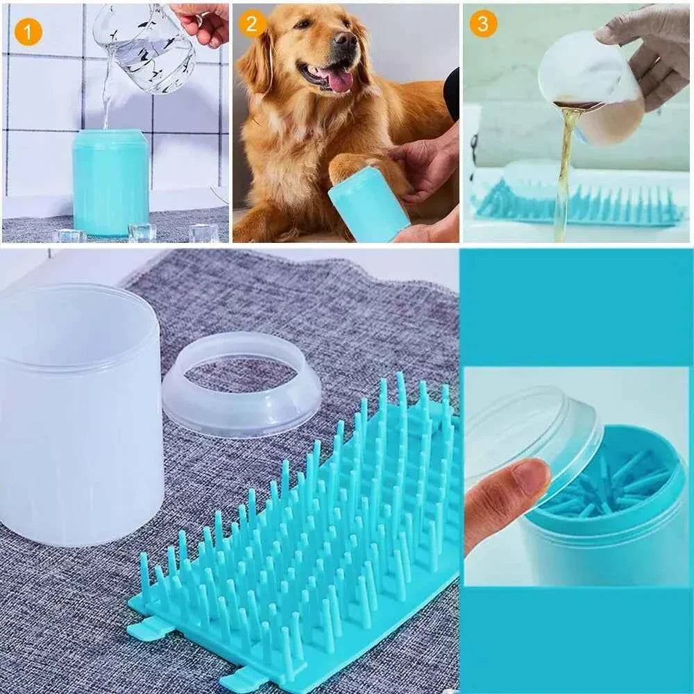 Portable Dog Paw Cleaner Cup | Silicone Paw Washer for Dogs & Cats