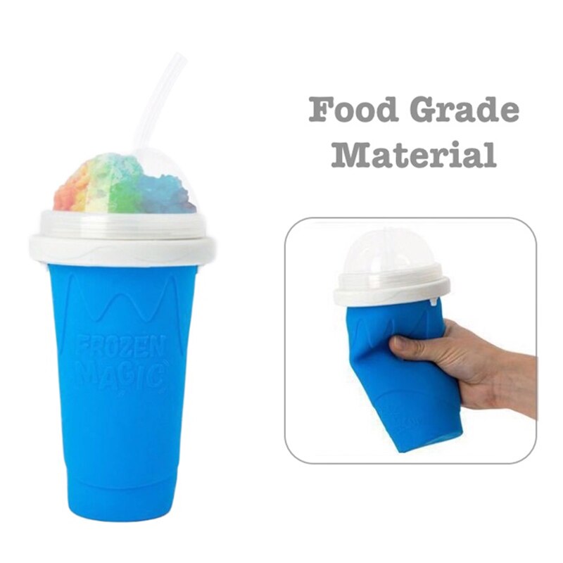 Silicone ice cream churner