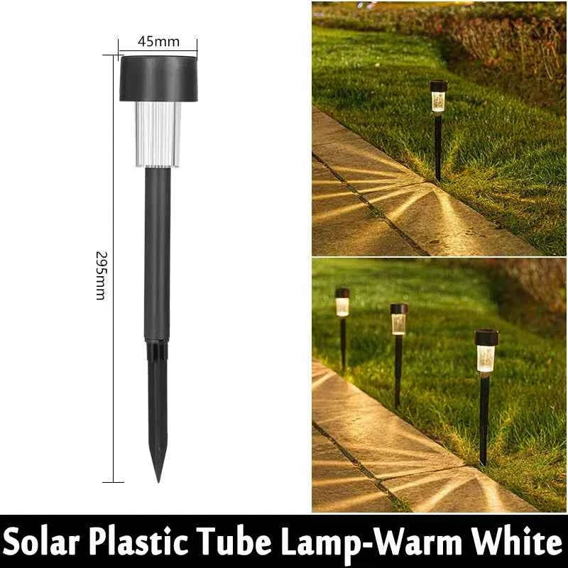 Solar Pathway Lights, 10-Pack | Outdoor Garden Stake Lanterns