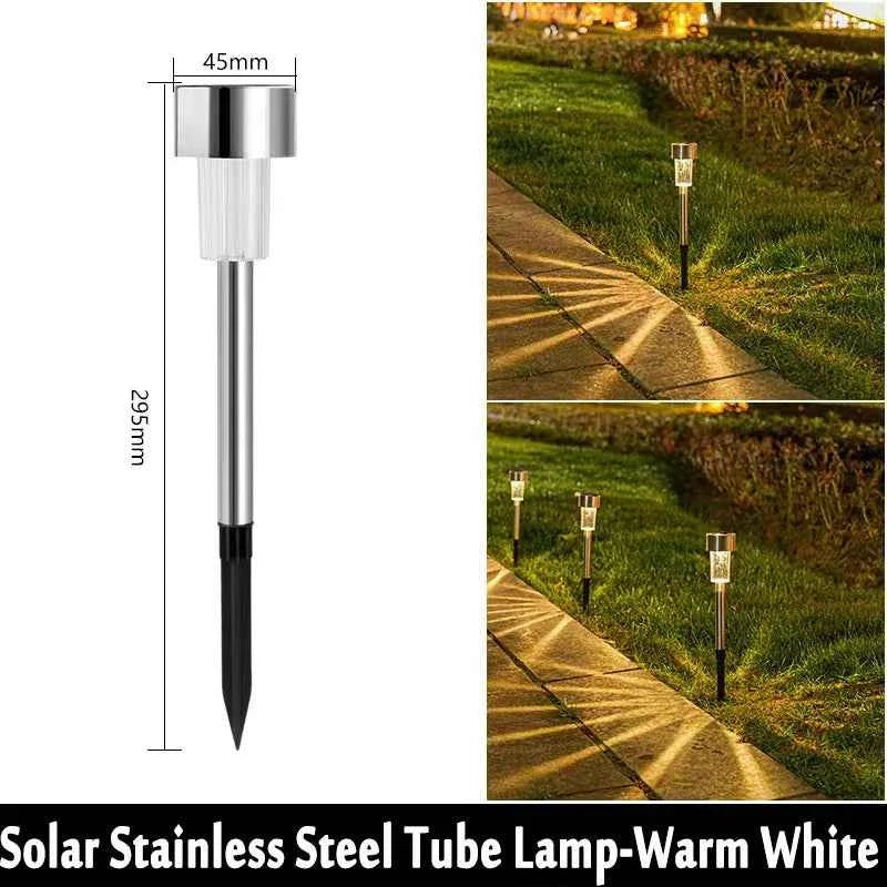 Solar Pathway Lights, 10-Pack | Outdoor Garden Stake Lanterns