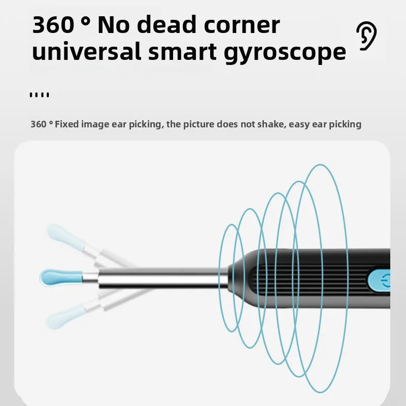 Illuminated Ear Cleaning Kit – Reusable Home Earwax Remover Tool with LED Light, Safe-Tip Scoop & Case for Gentle Ear Care