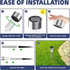 Solar Pathway Lights, 10-Pack | Outdoor Garden Stake Lanterns