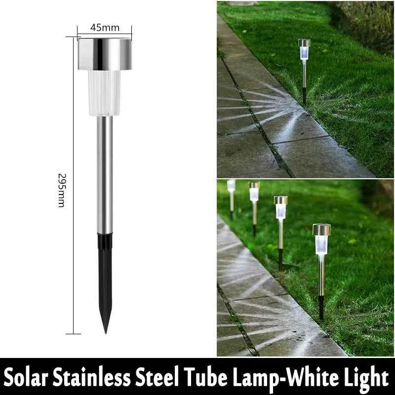 Solar Pathway Lights, 10-Pack | Outdoor Garden Stake Lanterns