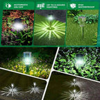 Solar Pathway Lights, 10-Pack | Outdoor Garden Stake Lanterns