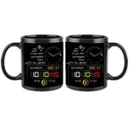 Cup Black Creative Time Large Capacity Coffee Cup Light Luxury Premium Sensing Cup with Handle