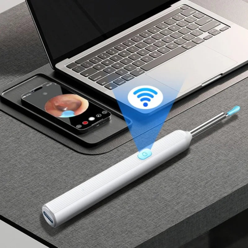 Illuminated Ear Cleaning Kit – Reusable Home Earwax Remover Tool with LED Light, Safe-Tip Scoop & Case for Gentle Ear Care